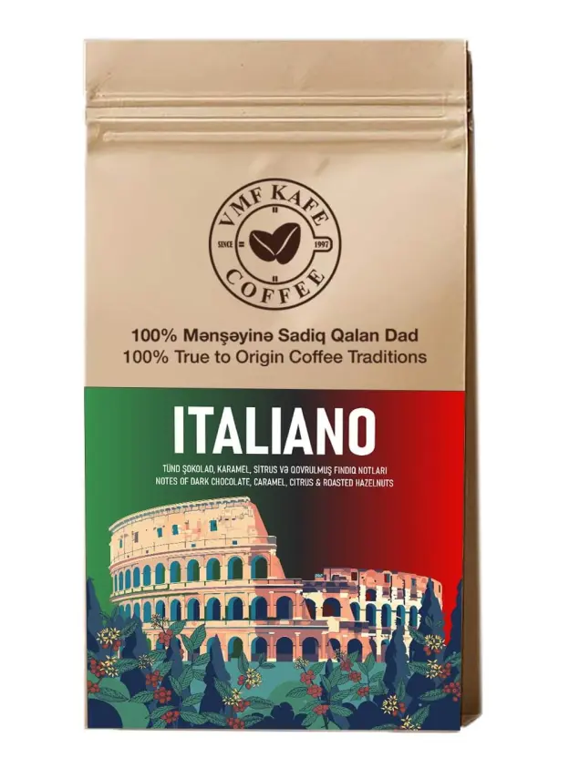Roasted coffee | Italiano 1000 gr. | VMF Cafe