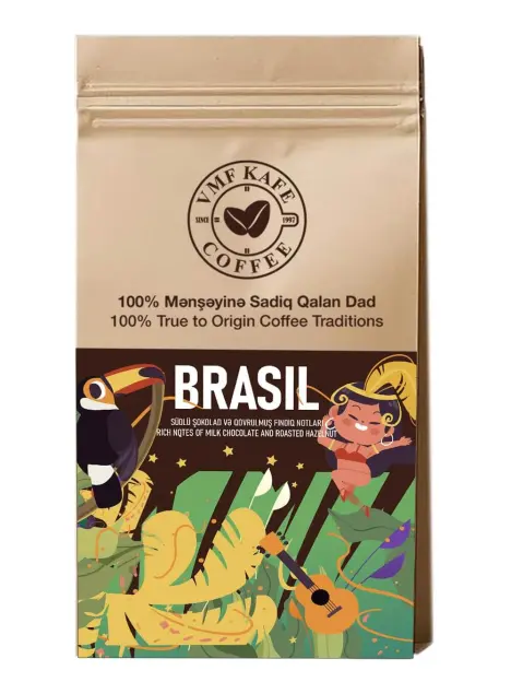 Roasted coffee | Brazilia 1000 gr. | VMF Kafe