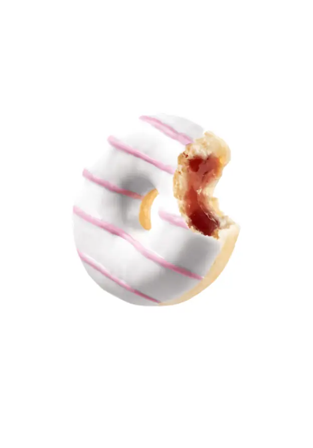 45036 | Raspberry filled donut | Vandemoortele