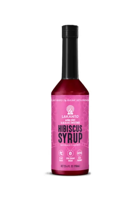 Syrup | Hibiscus simple syrup | Lakanto